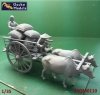 Gecko Models 35GM0110 60s-70s Vietnamese Farmer Cattle Cart 1/35